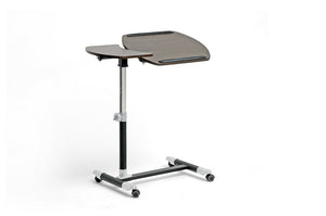 BAXTON STUDIO OLSEN BROWN WHEELED LAPTOP TRAY TABLE WITH TILT CONTROL