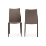 Load image into Gallery viewer, BAXTON STUDIO ROCKFORD MODERN AND CONTEMPORARY TAUPE BONDED LEATHER UPHOLSTERED DINING CHAIR (SET OF 2)
