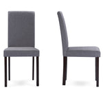 Load image into Gallery viewer, Baxton Studio Andrew Contemporary Espresso Wood Grey Fabric 5Pc Dining Set
