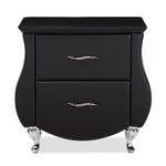 Load image into Gallery viewer, BAXTON STUDIO ERIN MODERN AND CONTEMPORARY BLACK FAUX LEATHER UPHOLSTERED NIGHTSTAND
