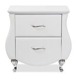 Load image into Gallery viewer, BAXTON STUDIO ERIN MODERN AND CONTEMPORARY WHITE FAUX LEATHER UPHOLSTERED NIGHTSTAND
