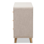 Load image into Gallery viewer, Baxton Studio Jonesy Mid-Century Beige Linen Upholstered 6-Drawer Dresser
