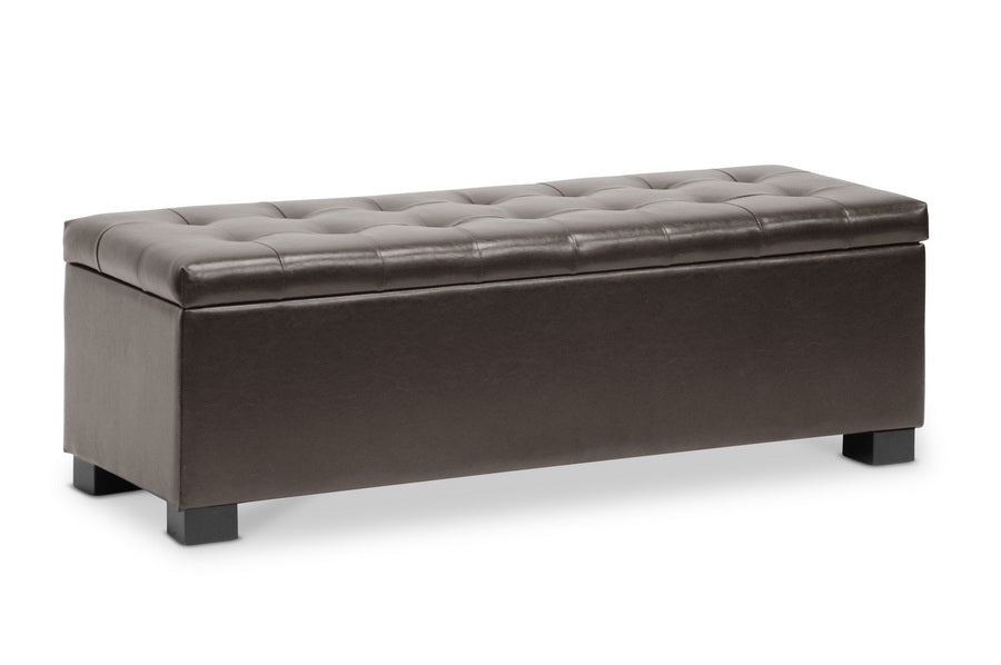 Baxton Studio Roanoke Ottoman