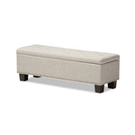 Load image into Gallery viewer, Baxton Studio Hannah Modern and Contemporary Fabric Upholstered Button-Tufting Storage Ottoman Bench
