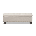 Load image into Gallery viewer, Baxton Studio Hannah Modern and Contemporary Fabric Upholstered Button-Tufting Storage Ottoman Bench
