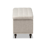 Load image into Gallery viewer, Baxton Studio Kaylee Modern Classic Fabric Upholstered Button-Tufting Storage Ottoman Bench
