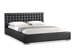 Load image into Gallery viewer, BAXTON STUDIO MADISON BLACK MODERN BED WITH UPHOLSTERED HEADBOARD - QUEEN SIZE
