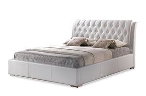 Bianca Modern Bed With Tufted Headboard - King Size, Queen Size, Full Size