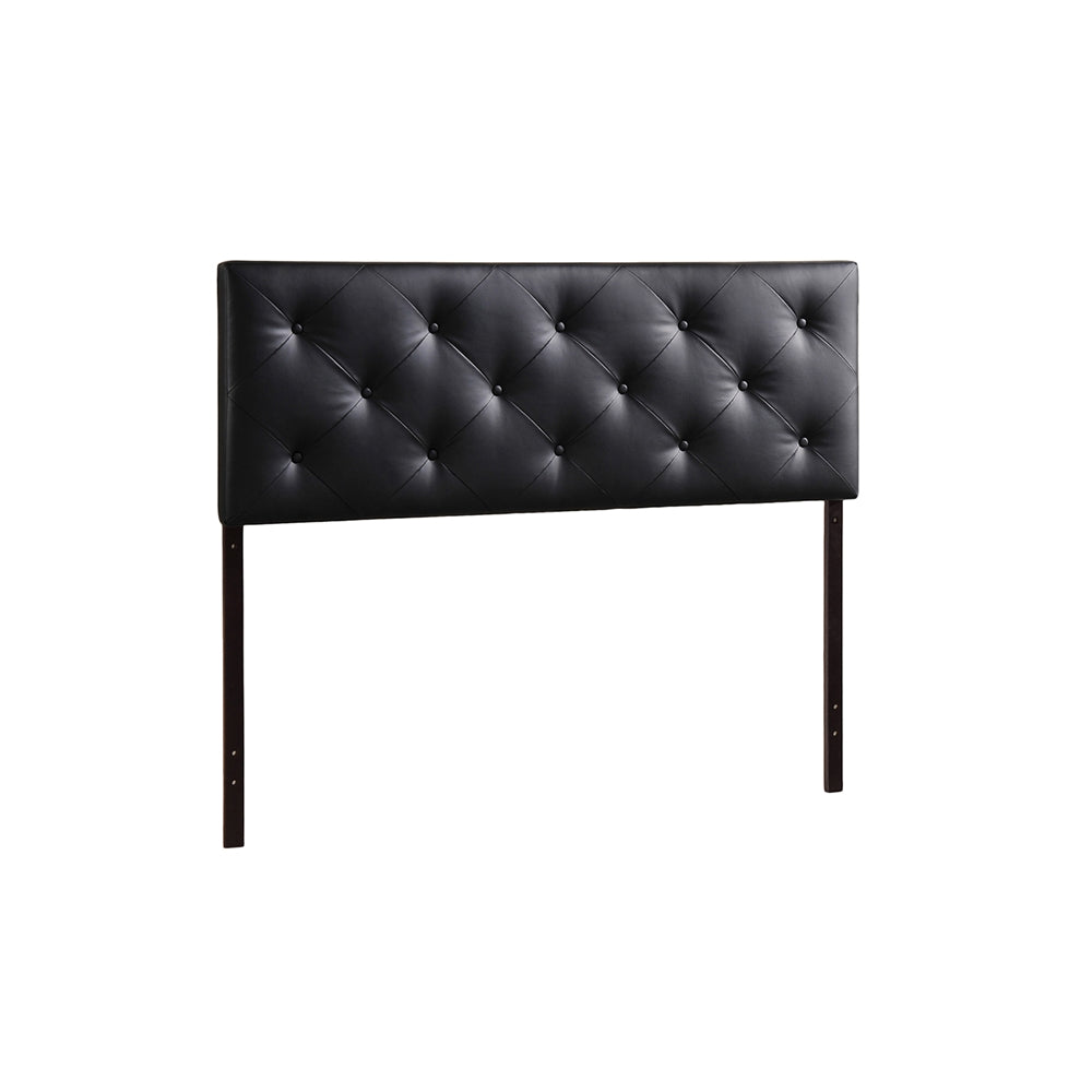 BAXTON STUDIO BEDFORD BLACK FULL SIZED HEADBOARD