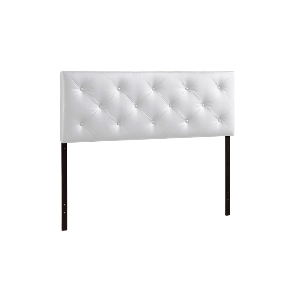 BAXTON STUDIO BEDFORD WHITE FULL SIZED HEADBOARD