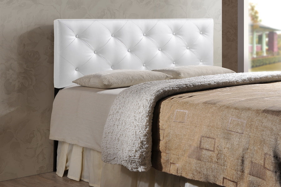 Baxton Studio Bedford White Queen Sized Headboard