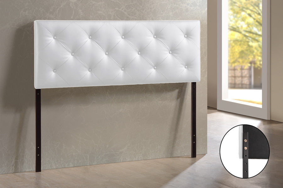 Baxton Studio Bedford White Queen Sized Headboard