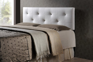 Baxton Studio Kirchem Upholstered White Full Sized Headboard