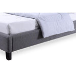 Load image into Gallery viewer, Baxton Studio Hillary Modern And Contemporary Queen Size Grey Fabric Upholstered Platform Base Bed Frame
