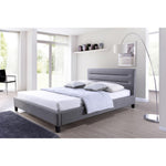 Load image into Gallery viewer, Baxton Studio Hillary Modern And Contemporary Queen Size Grey Fabric Upholstered Platform Base Bed Frame
