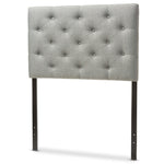 Load image into Gallery viewer, Baxton Studio Viviana Modern And Contemporary Grey Fabric Upholstered Button-Tufted Twin Size Headboard
