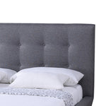 Load image into Gallery viewer, Baxton Studio Jonesy Scandinavian Style Mid-Century Grey Fabric Upholstered Full Size Platform Bed
