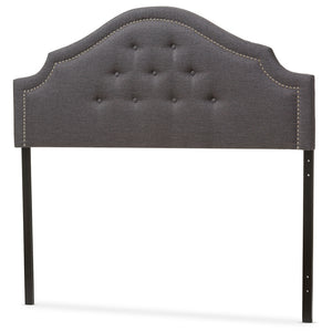 Baxton Studio Cora Modern And Contemporary Dark Grey Fabric Upholstered Full Size Headboard