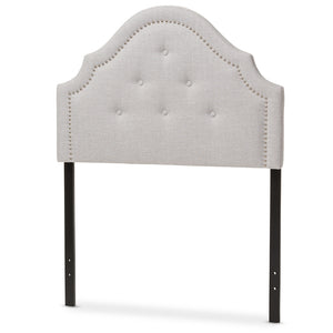 Baxton Studio Cora Modern And Contemporary Greyish Beige Fabric Upholstered Twin Size Headboard