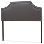 Load image into Gallery viewer, Baxton Studio Avignon Modern And Contemporary Dark Grey Fabric Upholstered Full Size Headboard
