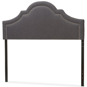 Baxton Studio Rita Modern And Contemporary Dark Grey Fabric Upholstered Full Size Headboard