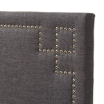 Load image into Gallery viewer, Baxton Studio Geneva Modern And Contemporary Dark Grey Fabric Upholstered Queen Size Headboard
