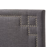 Load image into Gallery viewer, Baxton Studio Geneva Modern And Contemporary Dark Grey Fabric Upholstered Twin Size Headboard
