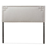 Load image into Gallery viewer, BAXTON STUDIO GENEVA MODERN AND CONTEMPORARY GREYISH BEIGE FABRIC UPHOLSTERED FULL SIZE HEADBOARD
