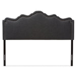 Load image into Gallery viewer, Baxton Studio Nadeen Modern And Contemporary Dark Grey Fabric Queen Size Headboard
