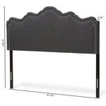 Load image into Gallery viewer, Baxton Studio Nadeen Modern And Contemporary Dark Grey Fabric Full Size Headboard
