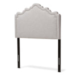 Load image into Gallery viewer, Baxton Studio Nadeen Modern And Contemporary Greyish Beige Fabric Twin Size Headboard
