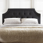 Load image into Gallery viewer, Baxton Studio Mars Modern And Contemporary Dark Grey Fabric Queen Size Headboard
