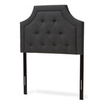 Load image into Gallery viewer, Baxton Studio Mars Modern And Contemporary Dark Grey Fabric Twin Size Headboard
