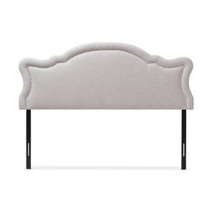 Baxton Studio Avery Modern And Contemporary Greyish Beige Fabric Queen Size Headboard