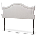 Load image into Gallery viewer, Baxton Studio Avery Modern And Contemporary Greyish Beige Fabric Queen Size Headboard
