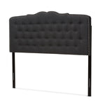 Load image into Gallery viewer, Baxton Studio Lucy Modern And Contemporary Dark Grey Fabric King Size Headboard
