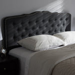 Load image into Gallery viewer, Baxton Studio Lucy Modern And Contemporary Dark Grey Fabric Queen Size Headboard
