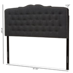 Load image into Gallery viewer, Baxton Studio Lucy Modern And Contemporary Dark Grey Fabric Queen Size Headboard
