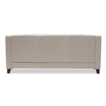 Load image into Gallery viewer, Baxton Studio Arcadia Modern And Contemporary Light Beige Fabric Upholstered Button-Tufted Living Room 3-Seater Sofa
