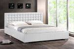 Load image into Gallery viewer, Baxton Studio Madison White Modern Bed With Upholstered Headboard - Queen Size
