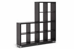 Load image into Gallery viewer, Sunna Dark Brown Modern Cube Shelving Unit
