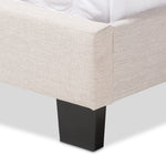 Load image into Gallery viewer, BAXTON STUDIO LEXI MODERN AND CONTEMPORARY LIGHT BEIGE FABRIC UPHOLSTERED KING SIZE BED
