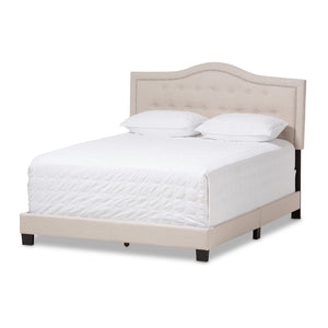 Baxton Studio Emerson Modern and Contemporary Fabric Upholstered Bed