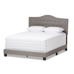 Load image into Gallery viewer, Baxton Studio Emerson Modern And Contemporary Light Grey Fabric Upholstered Queen Size Bed
