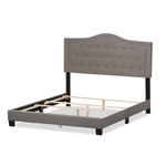 Load image into Gallery viewer, Baxton Studio Emerson Modern And Contemporary Light Grey Fabric Upholstered Queen Size Bed
