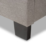 Load image into Gallery viewer, BAXTON STUDIO EMERSON MODERN AND CONTEMPORARY LIGHT GREY FABRIC UPHOLSTERED KING SIZE BED
