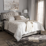 Load image into Gallery viewer, Baxton Studio Emerson Modern And Contemporary Light Grey Fabric Upholstered Full Size Bed
