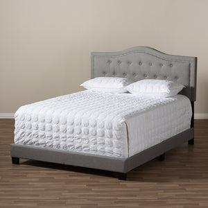 Baxton Studio Emerson Modern And Contemporary Light Grey Fabric Upholstered Full Size Bed