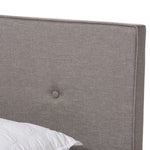 Load image into Gallery viewer, Baxton Studio Hampton Modern And Contemporary Light Grey Fabric Upholstered Full Size Bed
