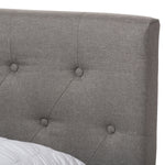 Load image into Gallery viewer, Baxton Studio Cassandra Modern And Contemporary Light Grey Fabric Upholstered Full Size Bed
